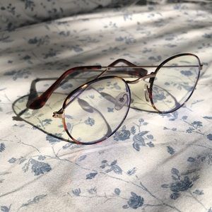 Urban Outfitters Taylor Round Blue Light Glasses